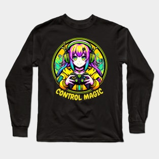 Control magic gamer girl Long Sleeve T-Shirt